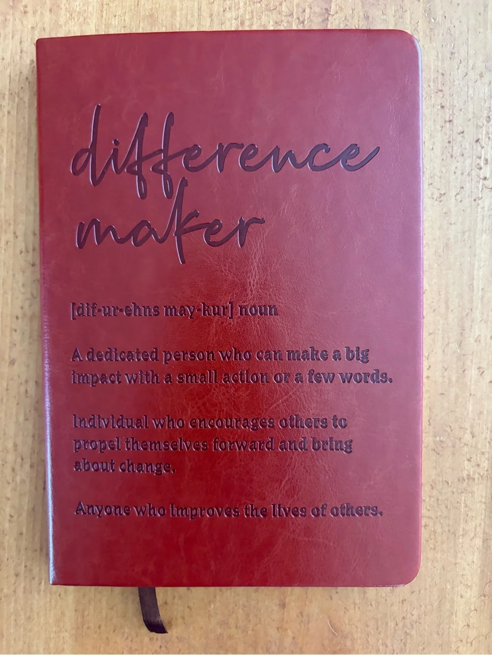 Source Unknown Red Leader & Difference Maker Hardcover Journals